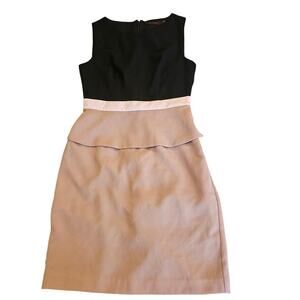 The Limited Sheath Dress Womens Size 4 Colorblock Peplum Sleeveless